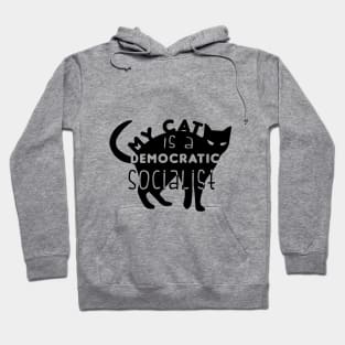 Funny My Cat is a Democratic Socialist Cats lover Hoodie